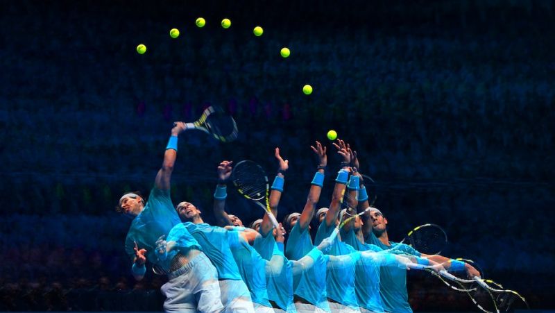 Nadal's serve